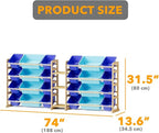 SpaceAid Large Toy Storage Organizer with 24 Bins and 3 Shelves, Toy Organizers Storage Bookshelf, Kids Bin Shelf Box Bookcas