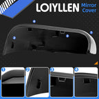 Driver Side Mirror Cover Replacement for Ford Explorer 2016 2017 2018 2019 - Left Side Mirror Covers, Rear View Mirror Cap Accessories Black