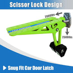 TOOENJOY Universal Fit Car Door Step, Foldable Roof Rack Door Step Up on Door Latch, Both Feet Stand Pedal Ladder, Easy Access to Rooftop for Most Car, SUV, Truck, Max Load 400 lbs(Green