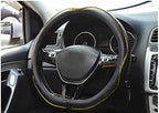 Mayco Bell Flat Bottom Steering Wheel Cover Anti-Slip,Safety,Soft,Breathable,Durable,Full Surround,Comfortable Grip Microfibe