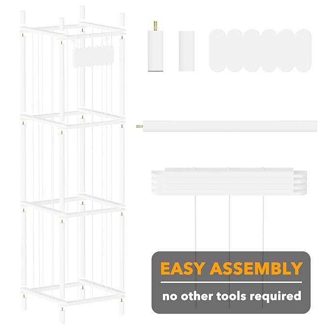 SpaceAid Stuffed Animal Storage Organizer, Wood Animals Zoo Toy Plushies Storage Holder, Large Capacity Plush Toy Cage for Pl