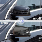 Carbon Fiber Horn Mirror Cover Cap Fit for Merceddes Beenz Beenz W204 W176 W212 CLA250 1994-2020 Passenger + Driver side