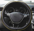 Mayco Bell Flat Bottom Steering Wheel Cover Anti-Slip,Safety,Soft,Breathable,Durable,Full Surround,Comfortable Grip Microfibe