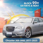 Windshield Sun Shade for Chrysler 300 300C 2011-2024 2025 Sunshade Front Window Shade Custom Fit 300 300C Accessories Sun Visor Foldable Shade Blocks UV Rays Accessories
