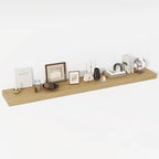 72 Inch Floating Shelves, 12" Deep Floating Shelf Wall Mounted, 72" Wall Shelves, Rustic Deep Bookshelf, Extra Deeper & Thick