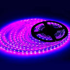SUPERNIGHT 32.8 FT RGB LED Light Strip, 10M 600leds Multi-Color DC 24V Rope Lighting Non-Waterproof Decorate Bedroom TV Backlighting Car Party (Only Light Strip)