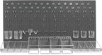 Azar Displays 900988-BLK 125-PIECE PEGBOARD ORGANIZER KIT (2-24""X 24"")", Black