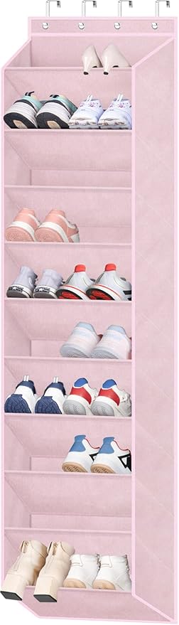 SLEEPING LAMB Over The Door Shoe Organizer for Closet, Kids Sneaker Storage for Hanging Shoe Rack for Door with Large Deep Po
