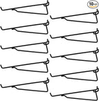 G.CORE Pegboard Shelf Hooks, 10-Pack 8" Black Peg Board Brackets, Organizer Accessories, Various Tools Storage Arrange System