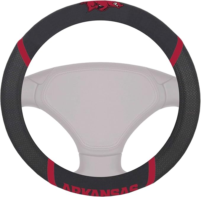 FANMATS NCAA Unisex-Adult Embroidered Steering Wheel Cover