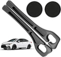 Car Seat Gap Filler Organizer Compatible with Toyota Corolla Accessories Seat Gap Plug Blocker with Storage Slot Non-Slip Car Cup Holder Coaster Black