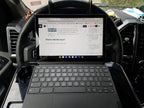 2-in-1 Car Steering Wheel Desk & Back Seat Tray - Adjustable Laptop Stand for Car Office, Eating, Writing - Universal Mobile Workstation for Truck, Van, SUV