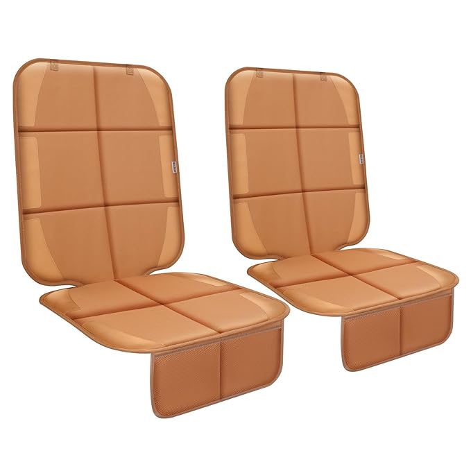 Meolsaek Car Seat Protector for Child Car Seat, Durable 600D Fabric Waterproof Car Seat Cover with Thick Pad Non-Slip Backing
