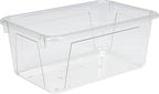 Storex Small Cubby Bin, 12.2 x 7.8 x 5.1 Inches, Clear, 5-Pack (62464U05C)