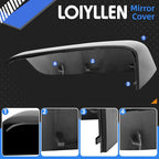 Driver Side Mirror Cover Replacement for Chevrolet Chevy Malibu 2016 2017 2018 2019 2020 2021 2022 2023 2024 2025 - Left Side Mirror Covers, Rear View Mirror Cap Accessories Black