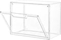 Freebat Stackable Storage Bins,Clear Acrylic Display Case, Acrylic Boxes with Lids, Stackable Storage for Handbags & Purse, M