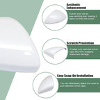 Front Right White Exterior Mirror Covers, Fit for Chevy Cruze 2017 2018 2019 Passenger Side Door Rearview Mirror Cover Caps