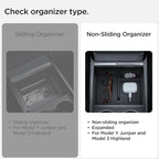 Spigen Non-Slide Center Console Organizer (Expanded Capacity) for Tesla Model Y Juniper (Only Premium & Performance 2025/26) and Model 3 Highland (Standard, Premium & Performance 2024/25/26)