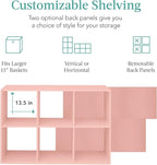 Best Choice Products Kids Bookcase 6-Cube Storage Organizer, 13.5in Shelf Opening, Bookshelf, Toy Storage, Customizable w/ 3 
