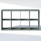 Furinno Cubic Closet Organizers and Storage, 8-Cube Closet Organizer, Open Shelf Closet Storage, Extra Thick Frame for Wardro