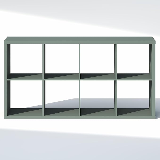 Furinno Cubic Closet Organizers and Storage, 8-Cube Closet Organizer, Open Shelf Closet Storage, Extra Thick Frame for Wardro