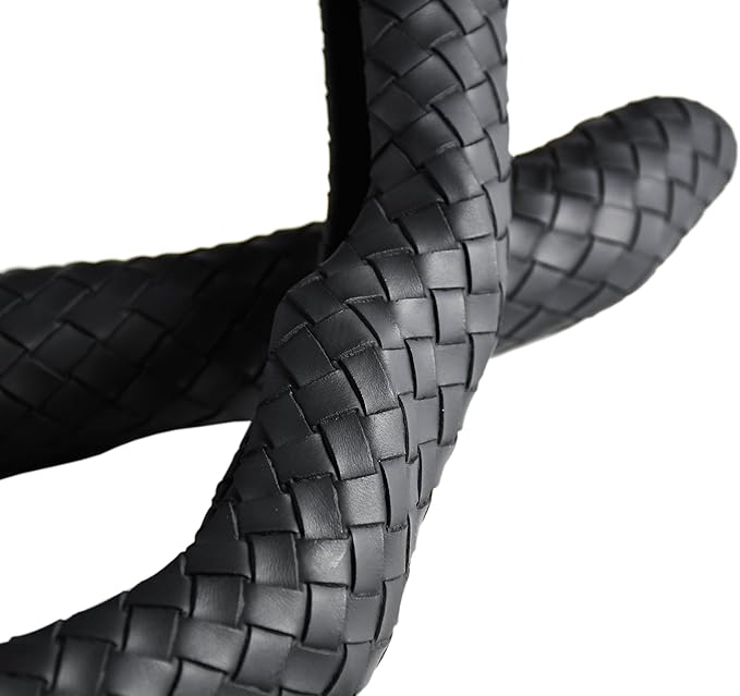 Quick Install Braided Pattern Nappa Leather Steering Wheel Grips,Woven Texture Car Steering Wheel Cover,for Women,for 14 to 1