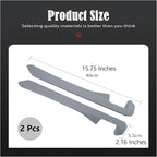 Car Seat Gap Filler 2 Pack, Universal Organizer for Car SUV Truck to Fill The Space Between Seat and Console, Car Seat Blocker and Catcher Prevent Things from Dropping, Easy to Install (Grey)