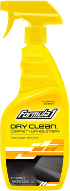 Formula 1 Dry Clean Carpet & Upholstery Cleaner - Stain Remover Spray for Car Seats & Floor Mats, Odor Eliminator for Interio