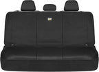 CAT Flexfit™ Black Rear Seat Cover for Car, SUV, & Truck - Durable Canvas Material Back Car Seat Covers 60/40 Split Bench Pro