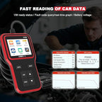 Car OBD2 Scanner Diagnostic Tool, Professional Auto OBD II Check Engine Fault Code Reader with Reset, Vehicles Live Data