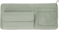 PATIKIL 1 Pcs Car Sun Visor Organizer, 12.8 x 6.5 Inch PU Leather Vehicle Storage Pouch Holder for Sunglasses Card Pen Driver License Car Accessories, Gray
