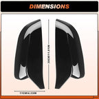Glossy Black Mirror Cover Caps Rearview Side Mirror Covers Fit for BMW G20 G21 G30 G31 G11 G12 G14 G15 G16 2017 2018 2019 2020 2021 2022 Left Driver Side Right Passenger Side-2 PCS
