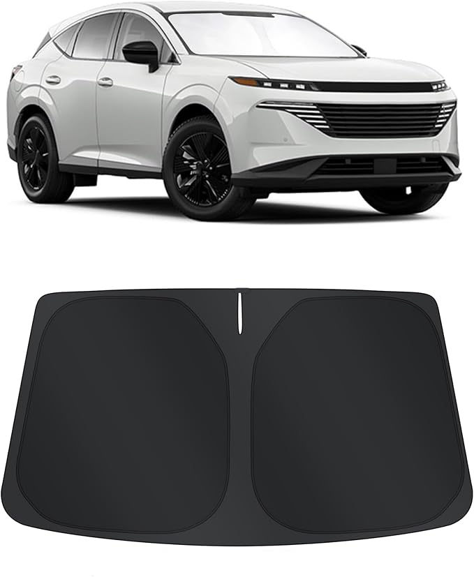 TINGLU Sun Shade for Nissan Murano 2025 2026 Accessories Windshield Sun Shade Window Shade UV Rays Protection Sun Visor Cover with Steering Wheel Sunshade Storage Bag