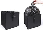 2 Pcs Large Size Car Backseat Organizer with 1 Pcs Trash Garbage Bag, Clear Screen Tablet Holder and 9 Storage Pockets,Foldable Seat Back Protectors for Toys Drinks Book ,Travel Accessories (Black)