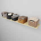 Floating Shelf Board for Wall 5/8" –1 Pack Board Only, No Brackets – 72" L x 10" W x 0.6" T Lite Oak Melamine Wood Floating S