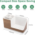 PARKMANI Toothbrush Holders for Bathrooms Countertop Organizer and Storage, Kids Electric Toothbrush and Toothpaste Holder, B