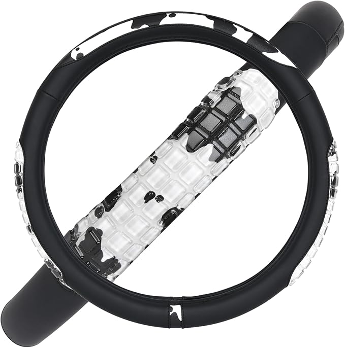 Flying Banner car Steering Wheel Cover Gel Massage Velvet Cool Warm Universal Size 15 inches SUV Truck Anti Slip Odorless Sum