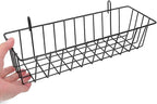 Ciieeo Wire Hanging Basket 12.4 Inch Multi-Purpose Grid Wall Storage Organizer Metal Hanging Basket for Kitchen Garage Worksh
