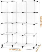 Closet Organizer, 12-cube Closet Organizers and Storage, Portable Cube Storage Organizer, Closet Shelves for Kids, Closet, Be