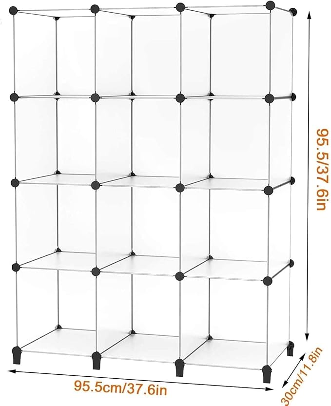 Closet Organizer, 12-cube Closet Organizers and Storage, Portable Cube Storage Organizer, Closet Shelves for Kids, Closet, Be