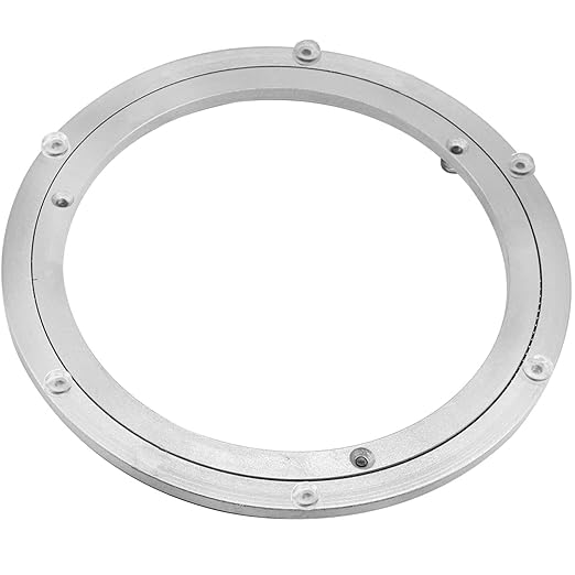 Aluminium Alloy Turntable Bearing, Heavy Duty Swivel Turntable Lazy Susan Rotating Bearing Turntable Round Dining Table Smoot