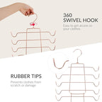 ZEDODIER 3 Pack Tank Top Hanger Space Saving, Bra Hangers for Closet Organizer, Hanging Bra Organizer Tank Tops Holder with 2