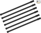 6 Pack Spring Tension Curtain Rod Adjustable Length for Kitchen, Bathroom, Cupboard, Wardrobe, Window, Bookshelf DIY Projects