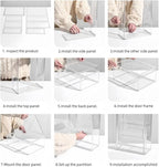 Wall Mount Adhesive Medicine Cabinet,Waterproof Small Bathroom Wall Cabinet with Detachable Partitions,Self Adhesive Farmhous
