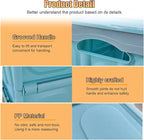 Car Trunk Organizer, Foldable Plastic Cargo Storage Box with Lid, Large Car Tool Container with Handles, Universal Automotive
