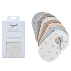 3 Sprouts Baby Closet Dividers 8-Piece Set Newborn to 2T - Double-Sided Organizer for Nursery Clothing Storage - Blueberry