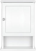 MCS 23x16 White Medicine Cabinet Organizer, Wall Mounted Bathroom Cabinet for Over-The-Toilet Storage, Bathroom Furniture & R