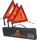 Warning Safety Triangle Kit, Emergency Roadside Warning Reflective Triangle, Foldable with Storage Case for Roadside Breakdow