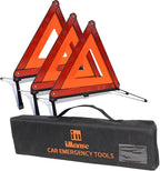 Warning Safety Triangle Kit, Emergency Roadside Warning Reflective Triangle, Foldable with Storage Case for Roadside Breakdow