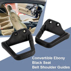 2 Pcs Seat Belt Shoulder Guides Loops Compatible with Chevrolet Camaro Firebird 1993-2003 Ebony Black Replacement 16817202 16817203